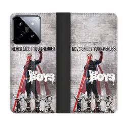 Housse cuir portefeuille Pour Xiaomi 14 The Boys Affiche