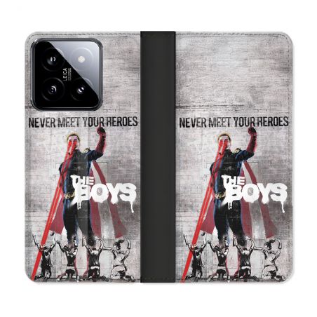 Housse cuir portefeuille Pour Xiaomi 14 The Boys Affiche