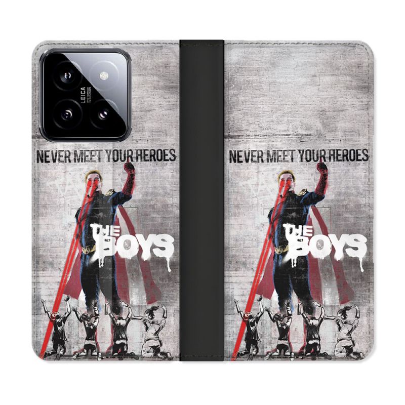 Housse cuir portefeuille Pour Xiaomi 14 The Boys Affiche