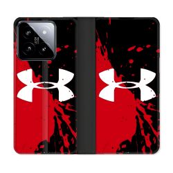 Housse cuir portefeuille Pour Xiaomi 14 Under Armour