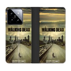Housse cuir portefeuille Pour Xiaomi 14 Walking Dead