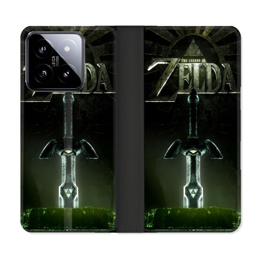 Housse cuir portefeuille Pour Xiaomi 14 Zelda