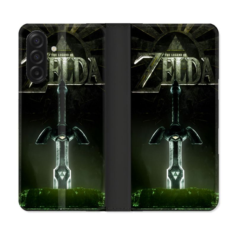 Housse cuir portefeuille Pour Samsung Galaxy A17 5G Zelda