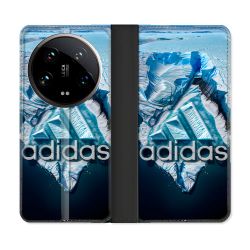 Housse cuir portefeuille Pour Xiaomi 14 Ultra Adidas Iceberg
