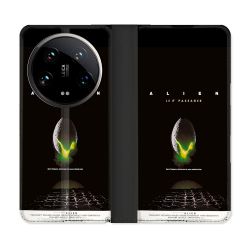 Housse cuir portefeuille Pour Xiaomi 14 Ultra Alien Affiche