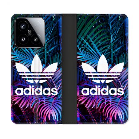 Housse cuir portefeuille Pour Xiaomi 15 Adidas Palmier