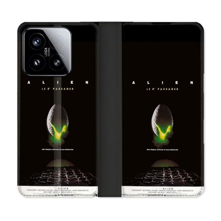 Housse cuir portefeuille Pour Xiaomi 15 Alien Affiche