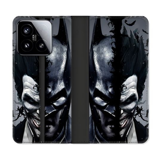 Housse cuir portefeuille Pour Xiaomi 15 Batman Joker