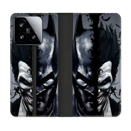 Housse cuir portefeuille Pour Xiaomi 15 Batman Joker