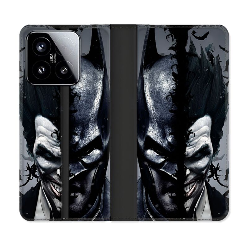 Housse cuir portefeuille Pour Xiaomi 15 Batman Joker