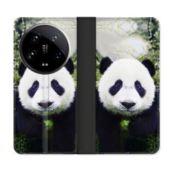 Housse cuir portefeuille Pour Xiaomi 14 Ultra Animal Panda Color