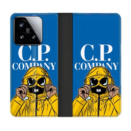 Housse cuir portefeuille Pour Xiaomi 15 CP Company