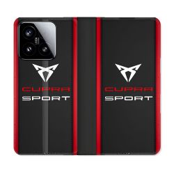 Housse cuir portefeuille Pour Xiaomi 15 Cupra