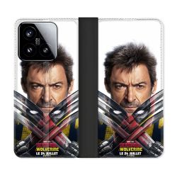 Housse cuir portefeuille Pour Xiaomi 15 Deadpool Affiche