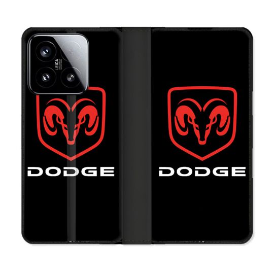Housse cuir portefeuille Pour Xiaomi 15 Dodge
