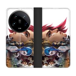 Housse cuir portefeuille Pour Xiaomi 14 Ultra Arcane Jinx Sœur