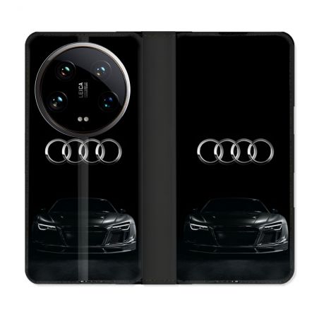 Housse cuir portefeuille Pour Xiaomi 14 Ultra Audi