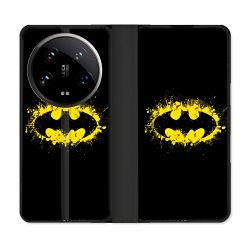 Housse cuir portefeuille Pour Xiaomi 14 Ultra Batman Logo