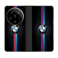 Housse cuir portefeuille Pour Xiaomi 14 Ultra BMW Logo