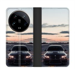 Housse cuir portefeuille Pour Xiaomi 14 Ultra BMW Serie