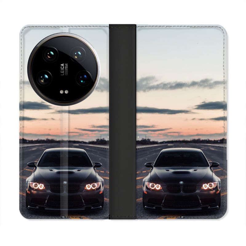 Housse cuir portefeuille Pour Xiaomi 14 Ultra BMW Serie