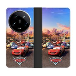 Housse cuir portefeuille Pour Xiaomi 14 Ultra Cars Affiche