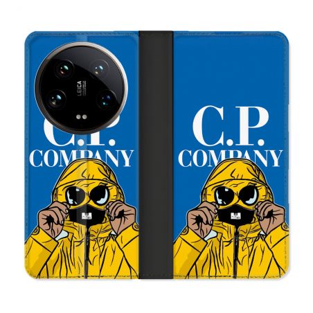 Housse cuir portefeuille Pour Xiaomi 14 Ultra CP Company