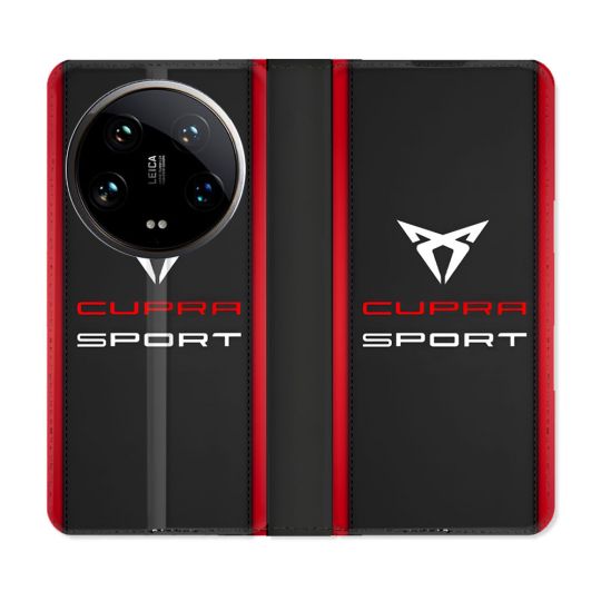 Housse cuir portefeuille Pour Xiaomi 14 Ultra Cupra