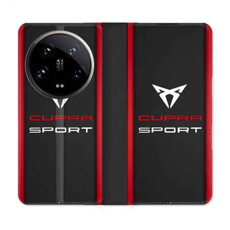Housse cuir portefeuille Pour Xiaomi 14 Ultra Cupra