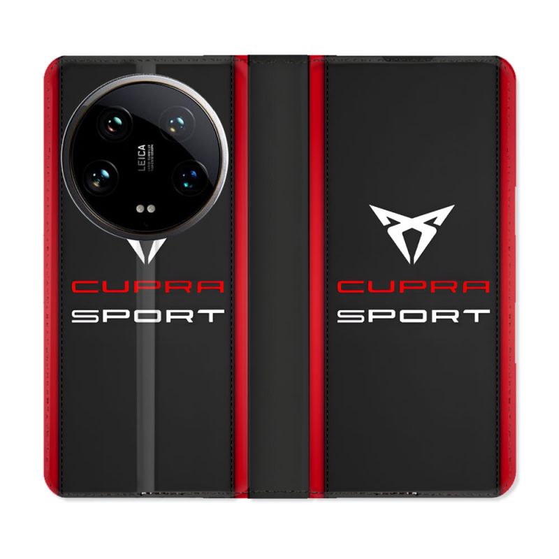 Housse cuir portefeuille Pour Xiaomi 14 Ultra Cupra