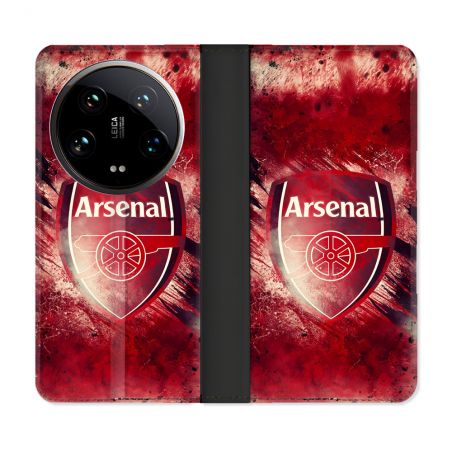 Housse cuir portefeuille Pour Xiaomi 14 Ultra Foot Arsenal