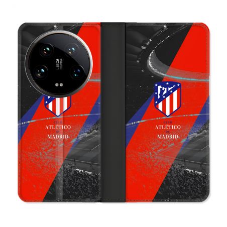 Housse cuir portefeuille Pour Xiaomi 14 Ultra Foot Athletico Madrid