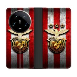 Housse cuir portefeuille Pour Xiaomi 14 Ultra Foot Benfica