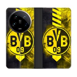 Housse cuir portefeuille Pour Xiaomi 14 Ultra Foot Dortmund