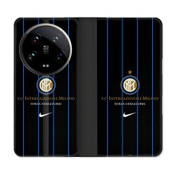Housse cuir portefeuille Pour Xiaomi 14 Ultra Foot Inter Milan