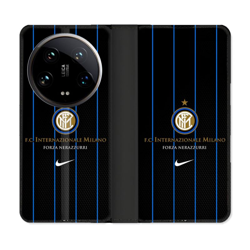 Housse cuir portefeuille Pour Xiaomi 14 Ultra Foot Inter Milan