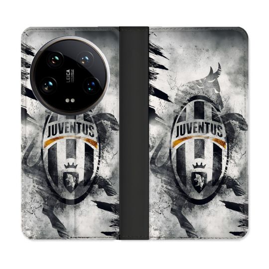 Housse cuir portefeuille Pour Xiaomi 14 Ultra Foot Juventus Turin
