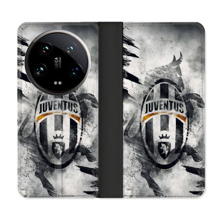 Housse cuir portefeuille Pour Xiaomi 14 Ultra Foot Juventus Turin