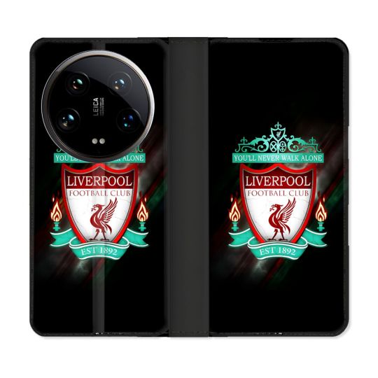 Housse cuir portefeuille Pour Xiaomi 14 Ultra Foot Liverpool