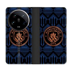 Housse cuir portefeuille Pour Xiaomi 14 Ultra Foot Manchester City