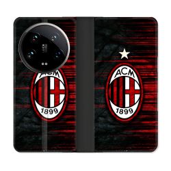 Housse cuir portefeuille Pour Xiaomi 14 Ultra Foot Milan AC