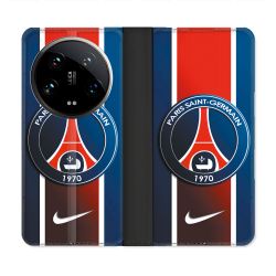 Housse cuir portefeuille Pour Xiaomi 14 Ultra Foot PSG 1970