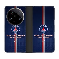 Housse cuir portefeuille Pour Xiaomi 14 Ultra Foot PSG Fier