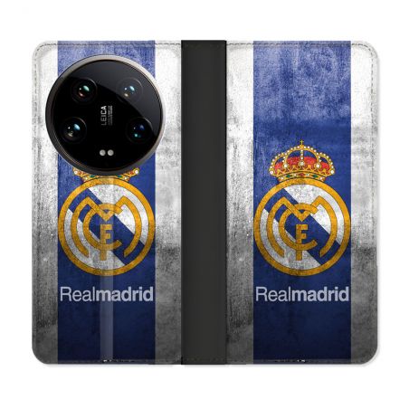 Housse cuir portefeuille Pour Xiaomi 14 Ultra Foot Real Madrid