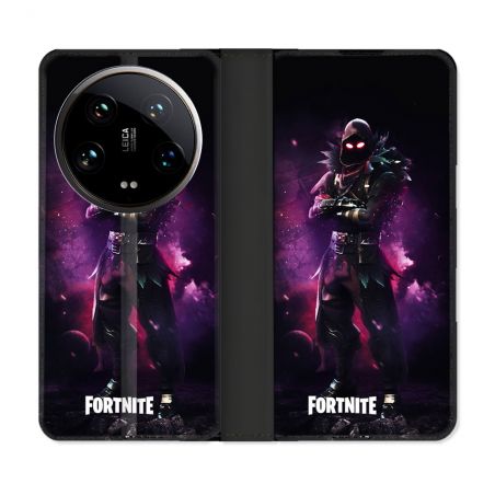 Housse cuir portefeuille Pour Xiaomi 14 Ultra Fortnite Raven