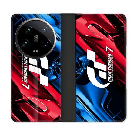 Housse cuir portefeuille Pour Xiaomi 14 Ultra Gran Turismo