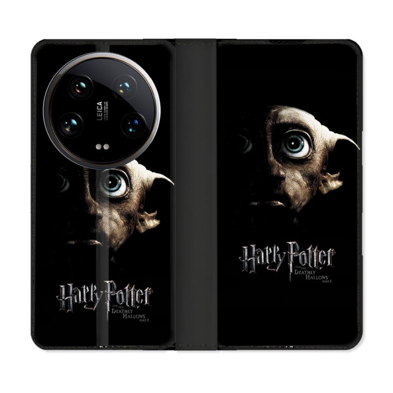 Housse cuir portefeuille Pour Xiaomi 14 Ultra Harry Potter Hollows Dobby