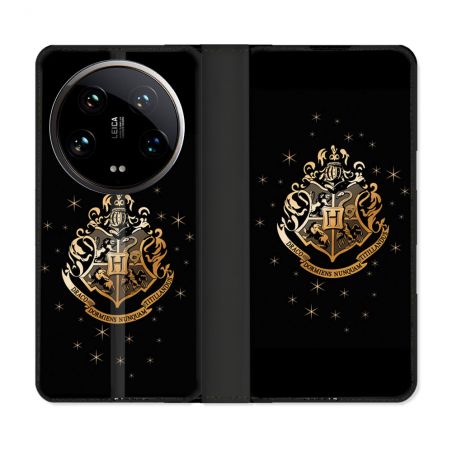 Housse cuir portefeuille Pour Xiaomi 14 Ultra Harry Potter Poudlard