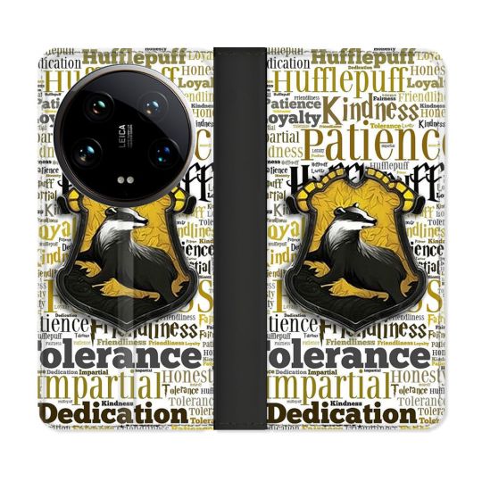 Housse cuir portefeuille Pour Xiaomi 14 Ultra Harry Potter Poursouffle