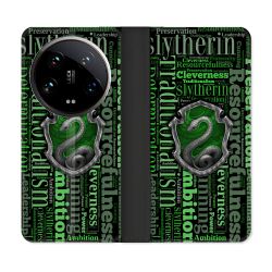 Housse cuir portefeuille Pour Xiaomi 14 Ultra Harry Potter Serpentar